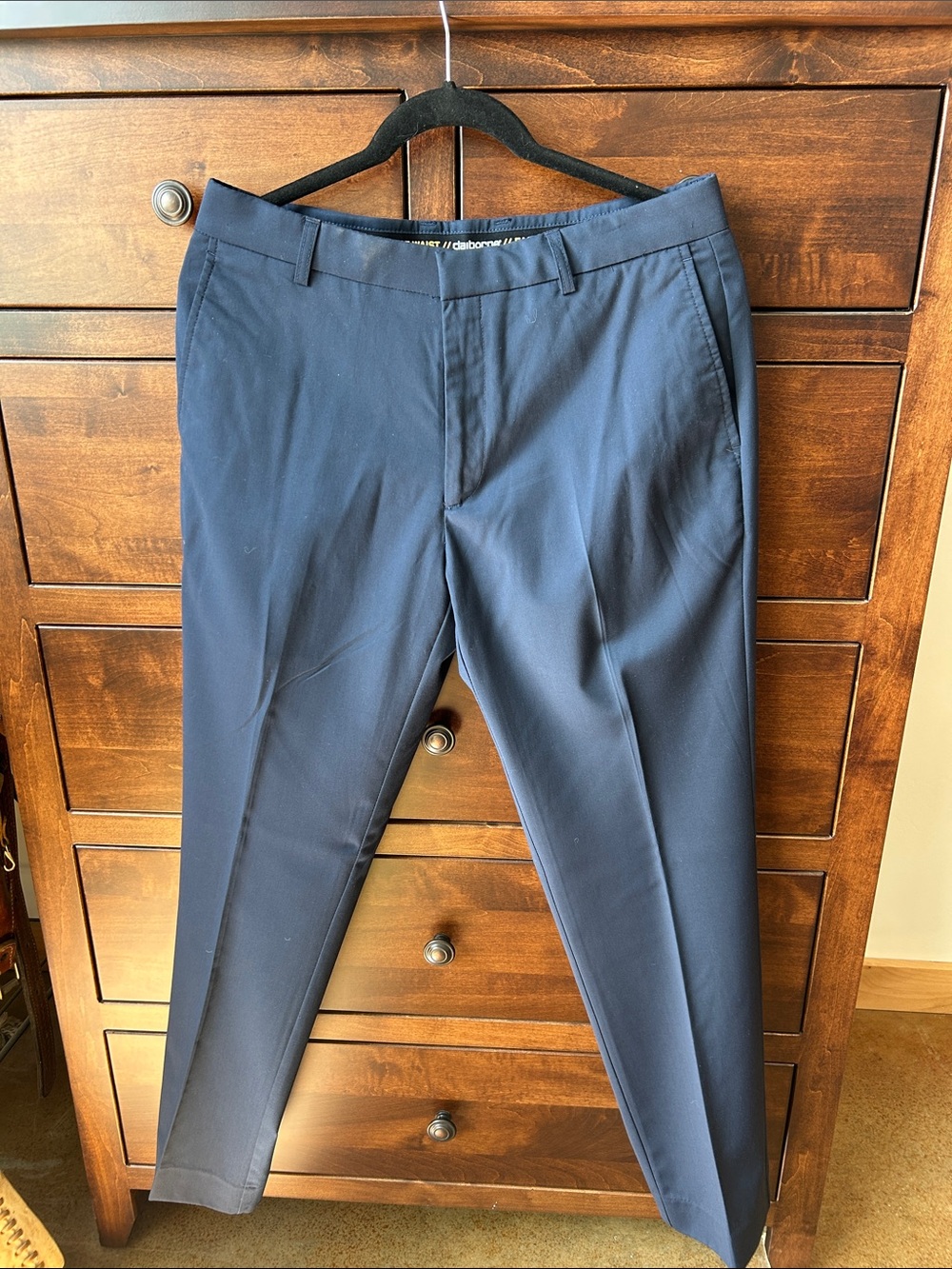 Claiborne Classic Navy Straight-Leg Pants
